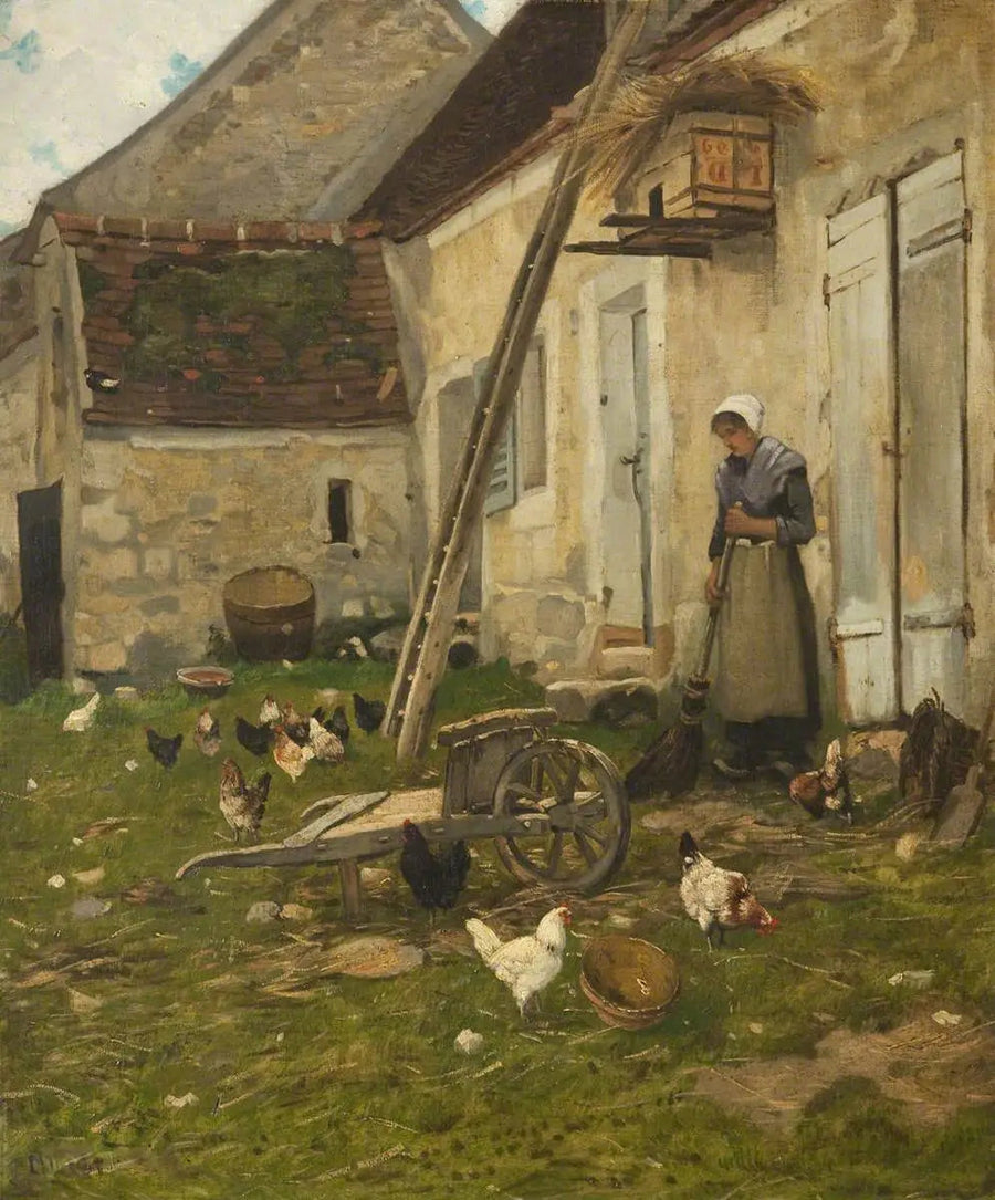 Maatilan piha - Jean-François Millet