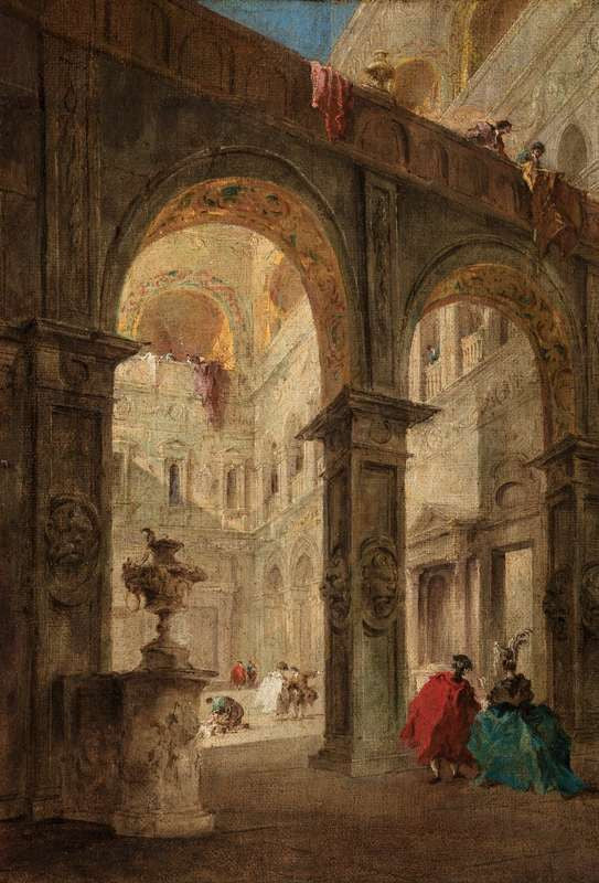 Palatsin piha - Francesco Guardi