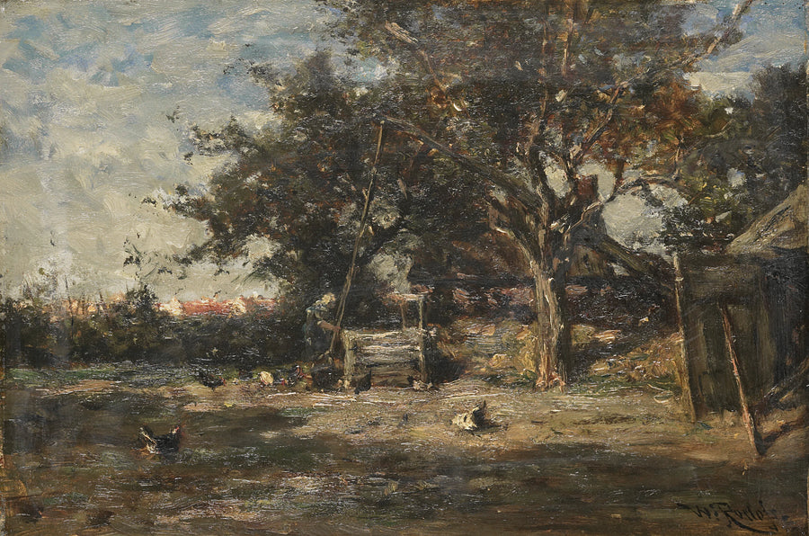 Cour de ferme près du Nord - Willem Roelofs