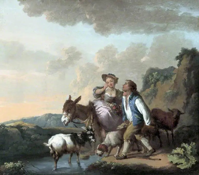 Rustikoinen piha - François Boucher