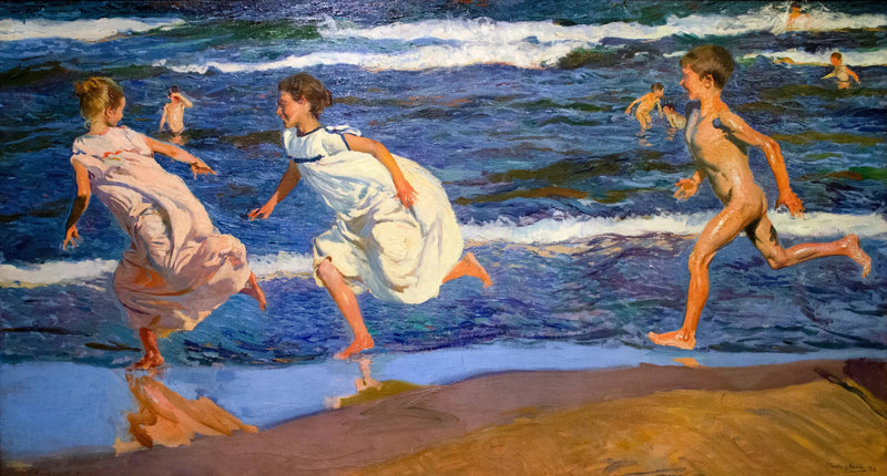 Juosta pitkin rantaa, Valencia - Joaquín Sorolla
