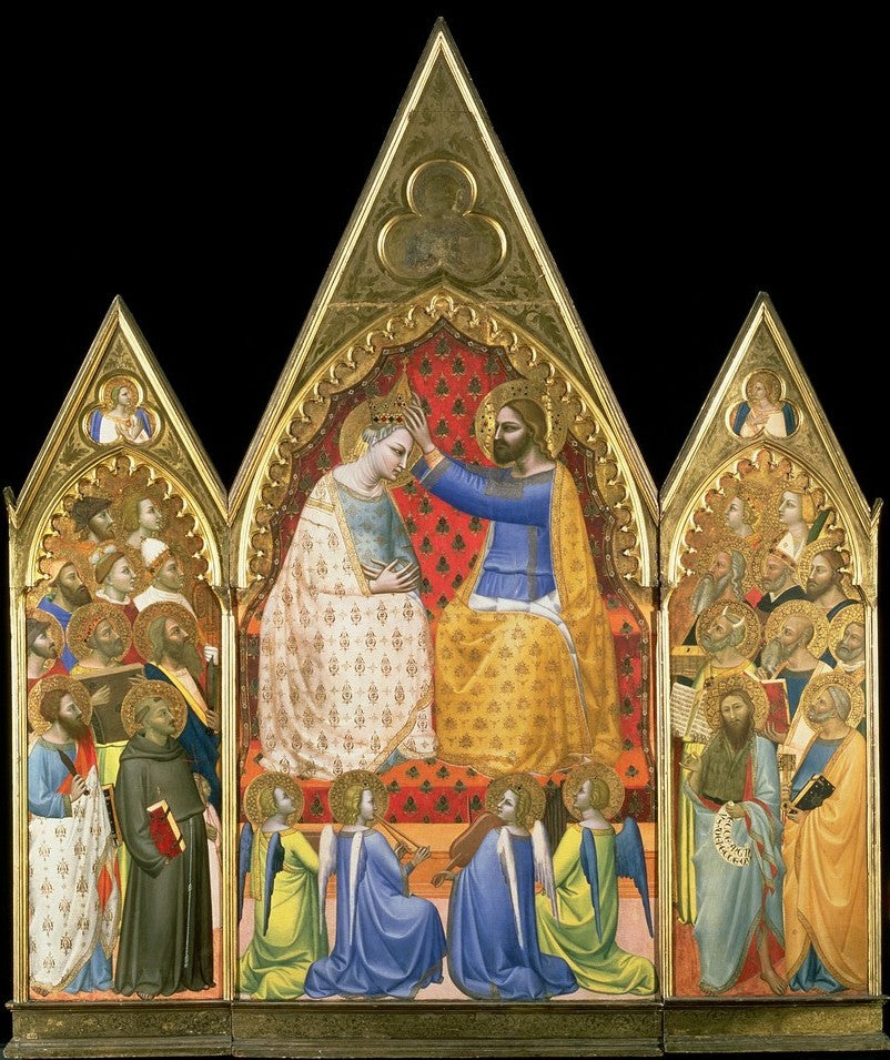Couronnement de la Vierge - Allegretto Nuzi - Alpha Reproduction