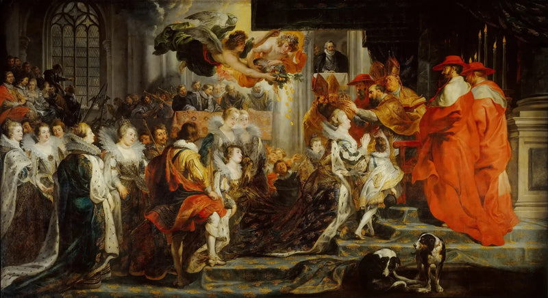Marie de Médicis'n kruunajaiset 13. toukokuuta 1610 - Peter Paul Rubens