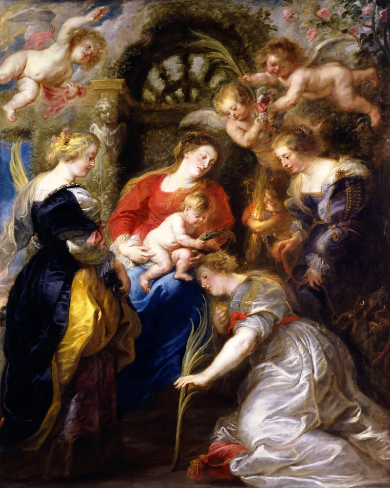 Pyhän Katariinan kruunajaiset - Peter Paul Rubens