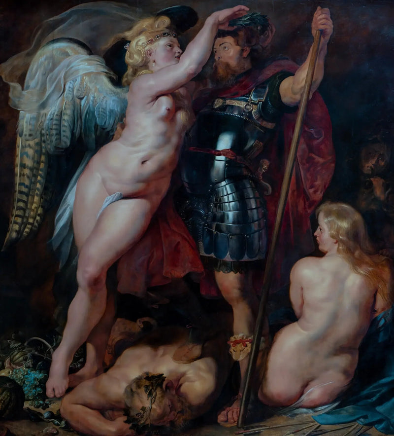 Sankarin kruunaus - Peter Paul Rubens