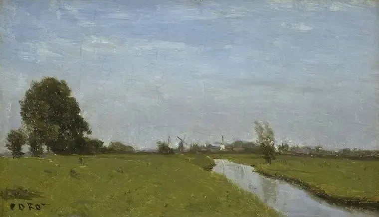 Hollannin vesistö. Tasanko - Jean-Baptiste Camille Corot