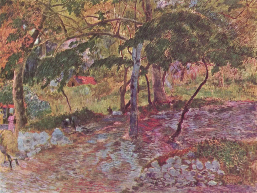 Veden virta puiden alla, Martinique - Paul Gauguin