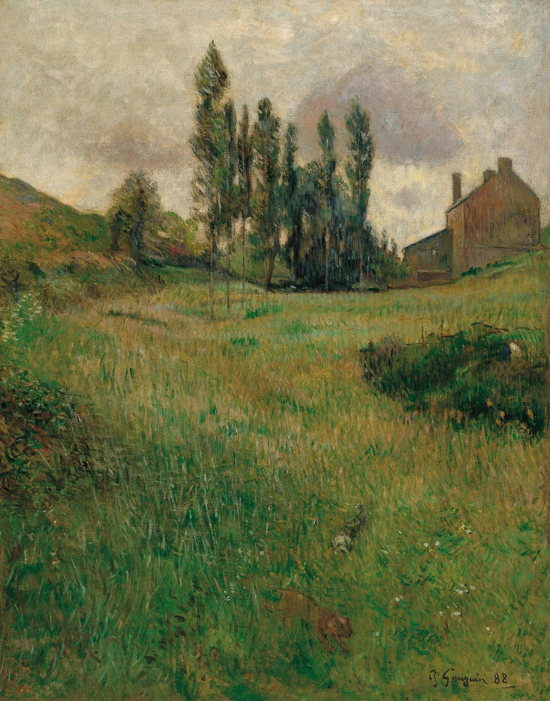 Koirakilpailu niityllä - Paul Gauguin