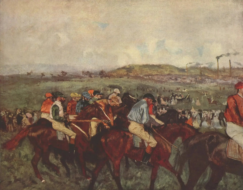 Miesten kilpailu. Ennen lähtöä - Edgar Degas