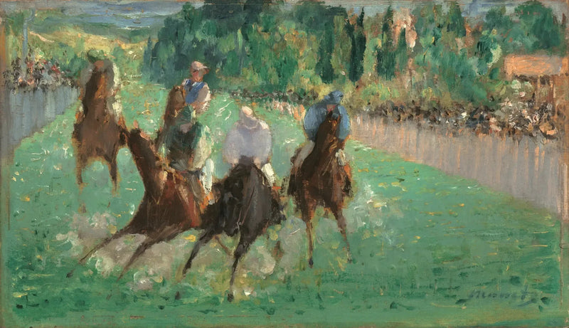 Pitkän kentän kilpailut - Édouard Manet