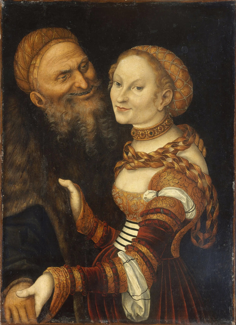 Courtisane ja Vieillard - Lucas Cranach vanhempi