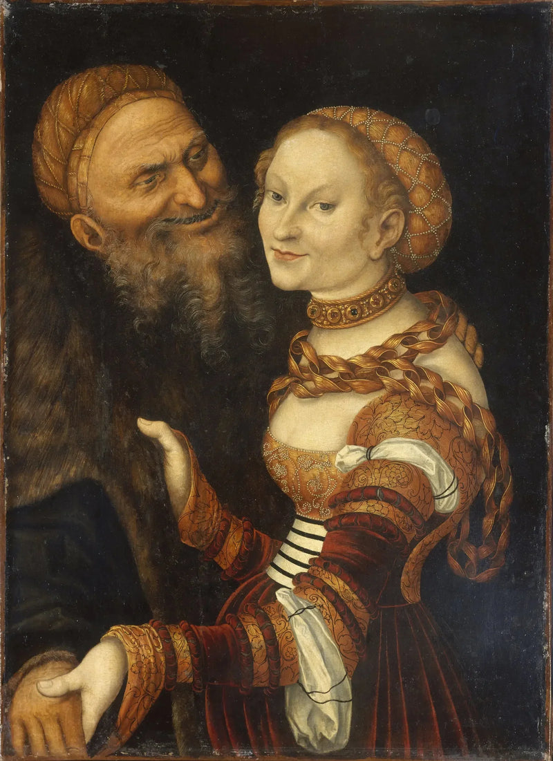 Courtisane ja Vieillard - Lucas Cranach vanhempi