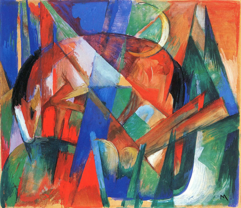 Myyttinen olento II (hevonen) - Franz Marc