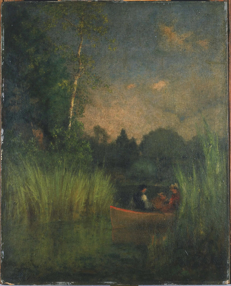 Auringonlasku kaisloissa (Alexandrianlahti) - George Inness
