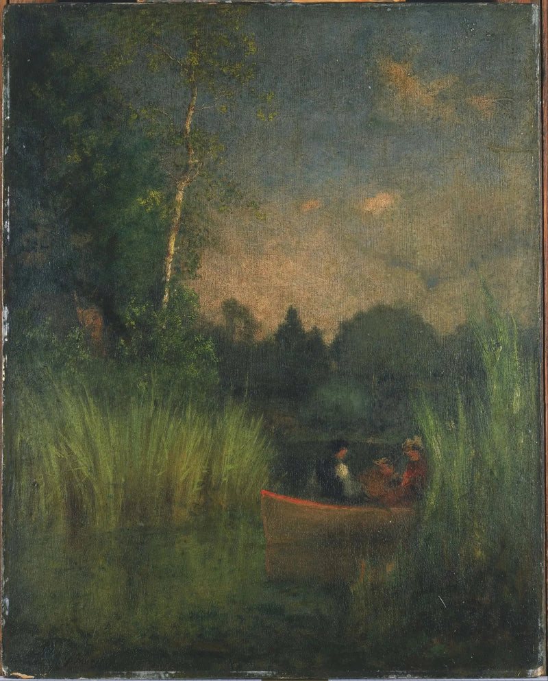 Auringonlasku kaisloissa (Alexandrianlahti) - George Inness