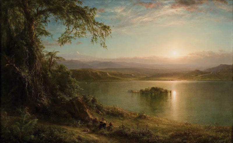 Auringonlasku tropiikilla - Frederic Edwin Church