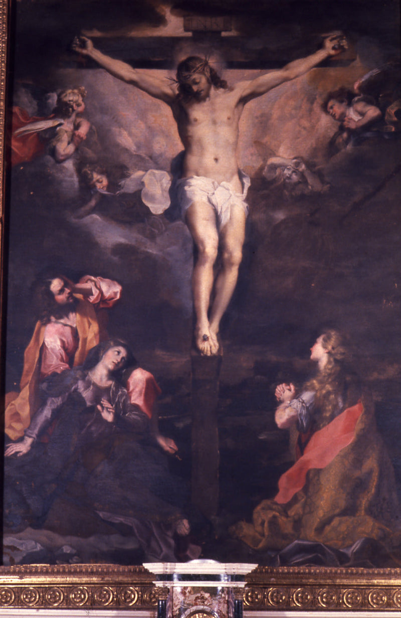 Ristiinnaulitseminen Marian, Pyhän Johanneksen ja Magdalenan kanssa - Federico Barroci