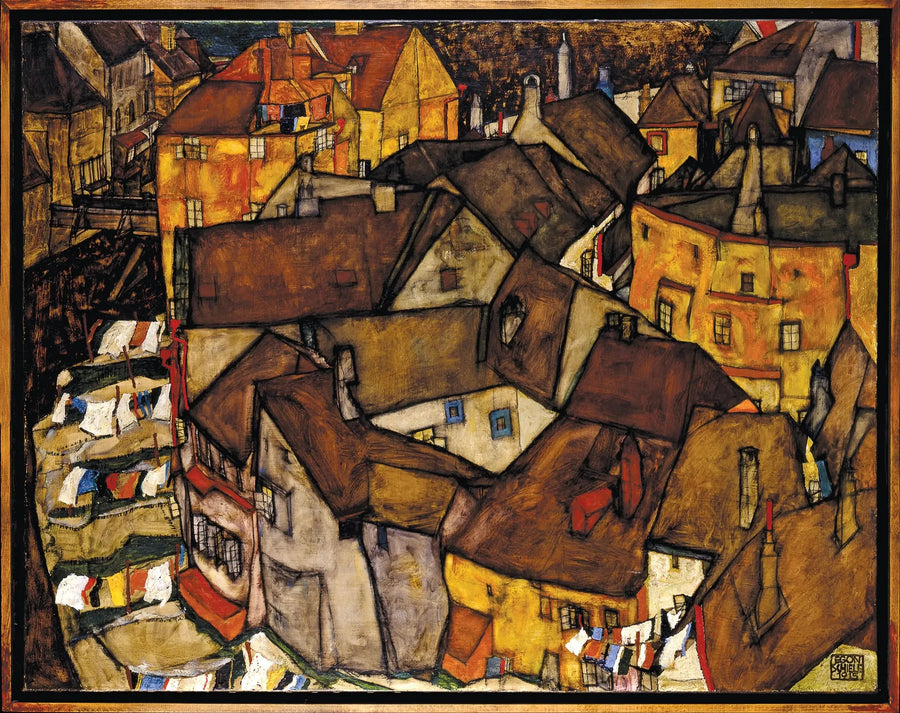 Maissikruunu (Pieni Kaupunki V) - Egon Schiele