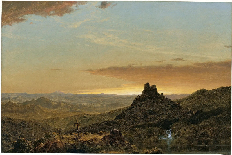 Risti maaseutumaisemassa - Frederic Edwin Church