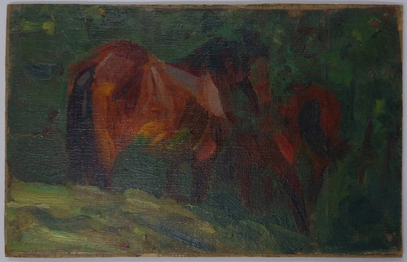 Hevosen luonnos II - Franz Marc