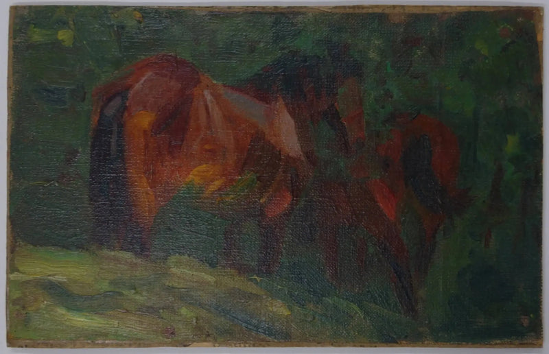 Hevosen luonnos II - Franz Marc