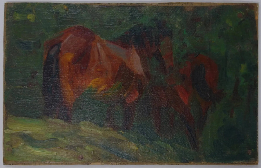 Hevosen luonnos II - Franz Marc