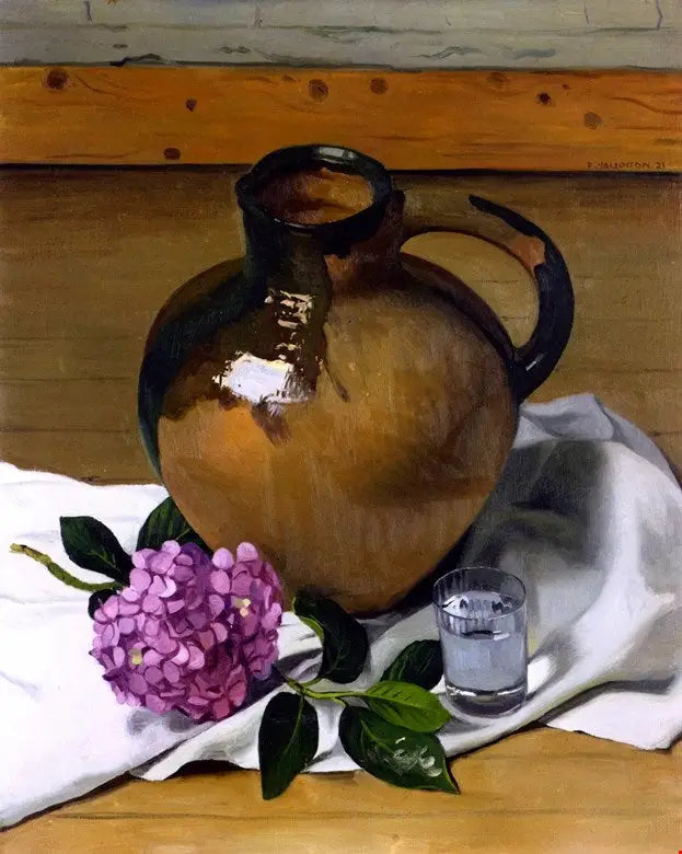 Kannu ja hortensia - Félix Vallotton