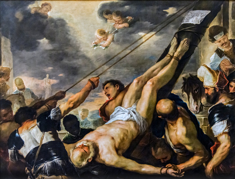 Pyhän Pietarin ristiinnaulitseminen - Luca Giordano