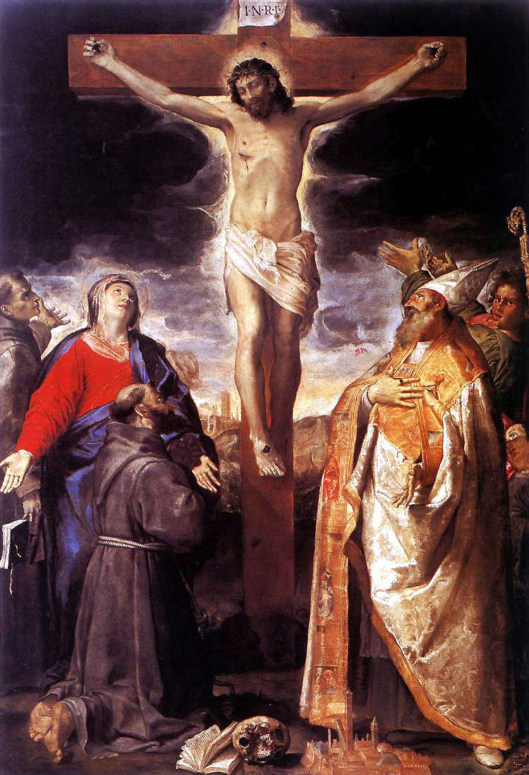 Ristiinnaulitseminen pyhimyksillä - Annibale Carracci