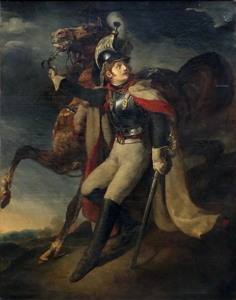 Haavoittunut ratsumies poistumassa tulesta - Théodore Géricault