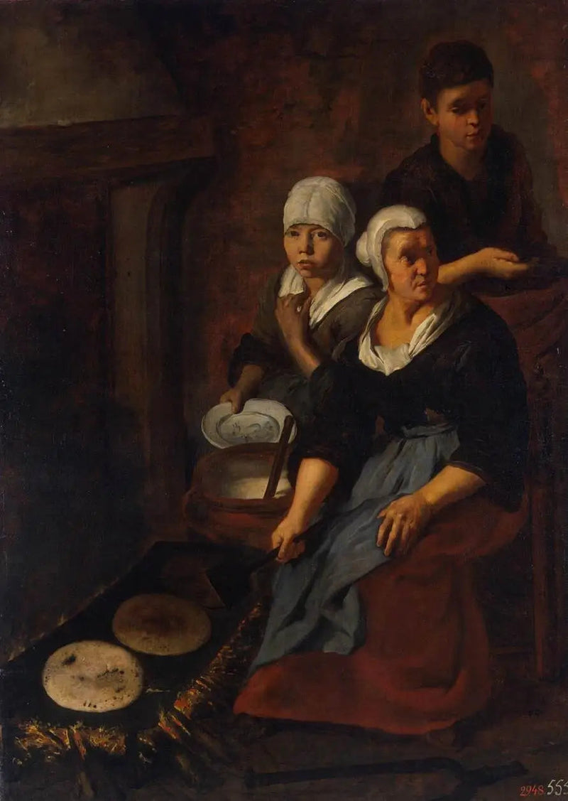Tasalaisten lettujen paistaminen - Bartolomé Esteban Murillo