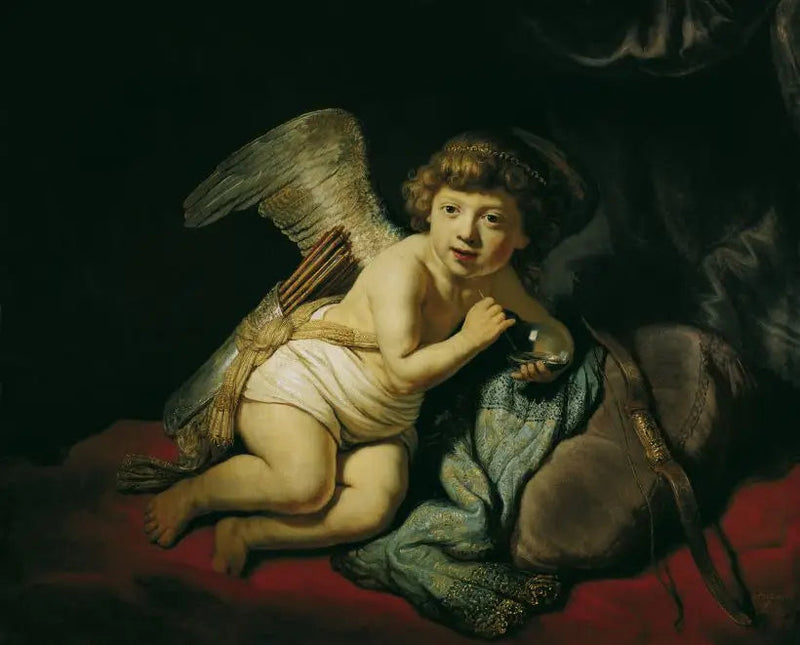 Saippuakuplassa oleva Eros - Rembrandt