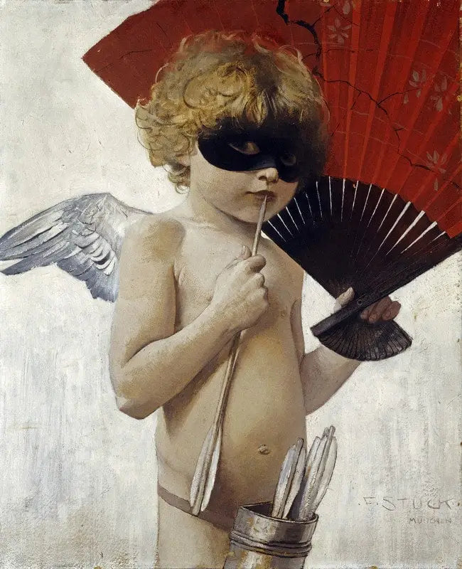 Cupidon naamiaisissa - Franz Von Stuck