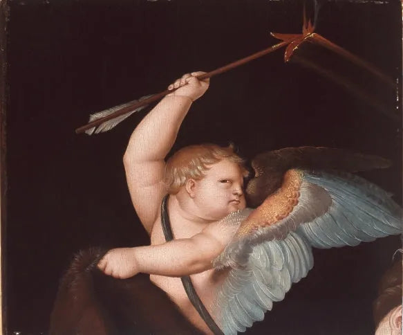 Cupiduksen nuoli liekehtivällä nuolella - Hans Baldung Grien