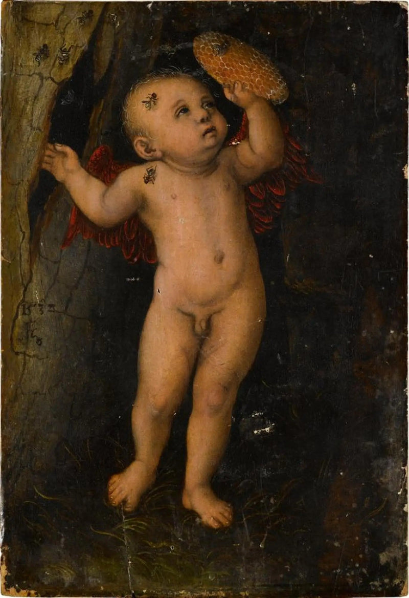 Cupidón kuin hunajamiehen varas - Lucas Cranach vanhempi