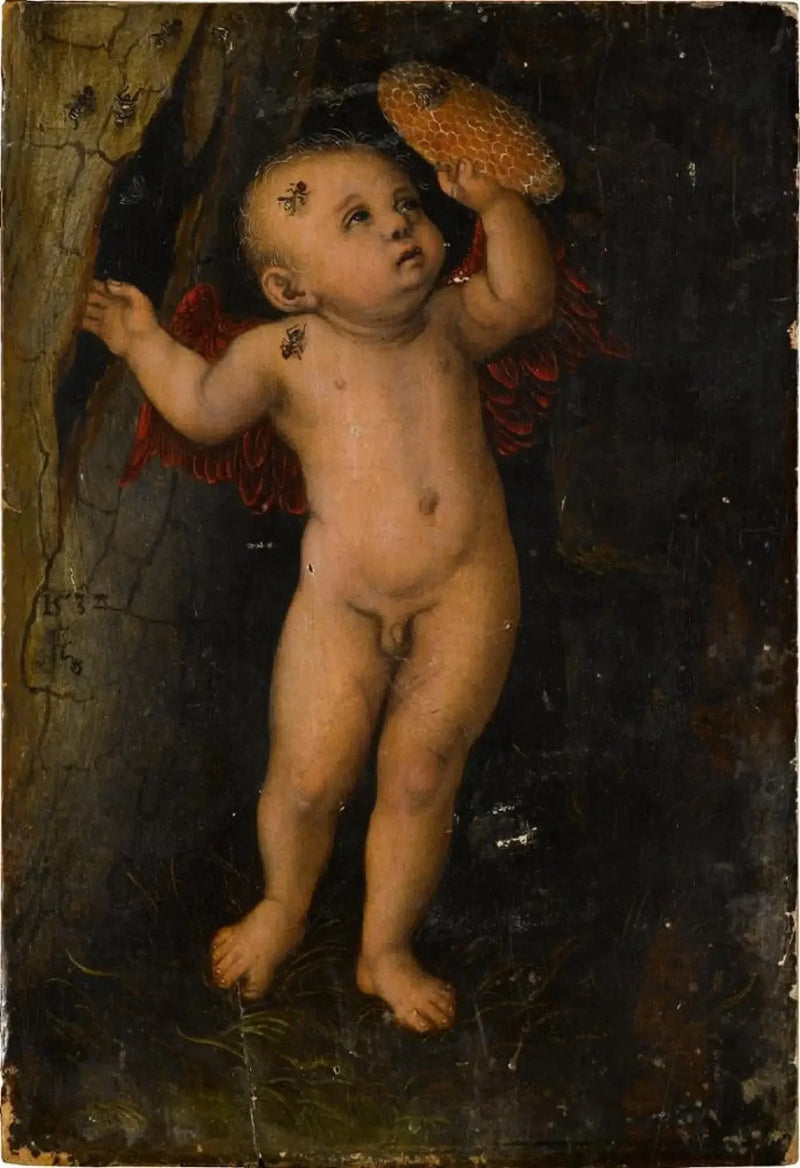 Cupidón kuin hunajamiehen varas - Lucas Cranach vanhempi
