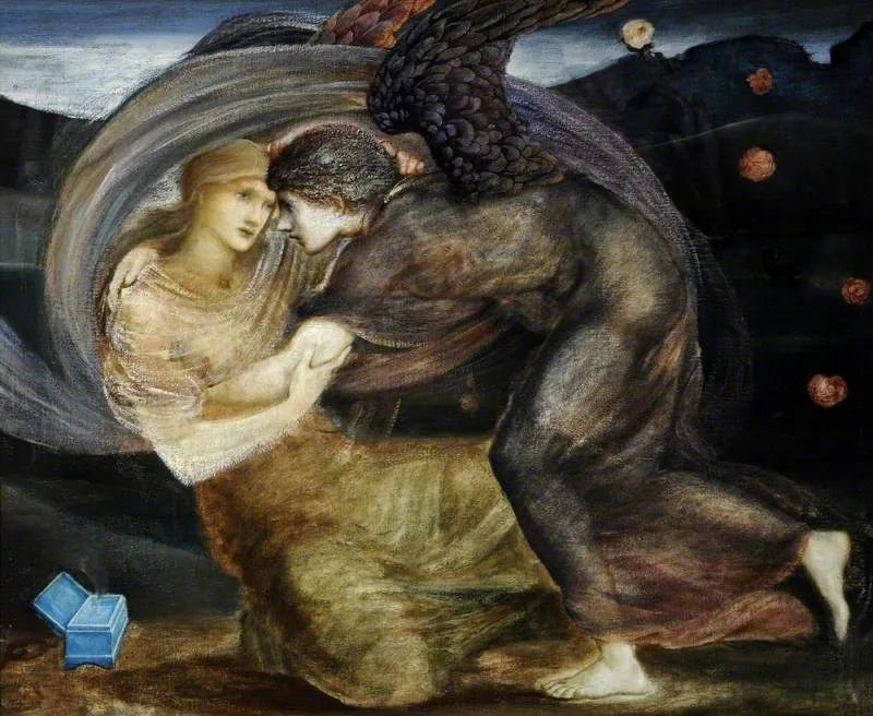 Cupiduksen vapauttama Psyche - Edward Burne-Jones