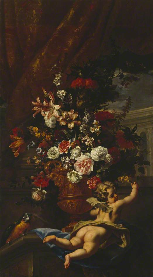 Cupidoni ja kukat - Sebastiano Ricci
