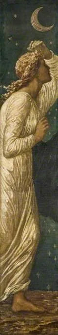 Cupid ja Psyche - Palatsin vihreät seinämaalaukset - Edward Burne-Jones