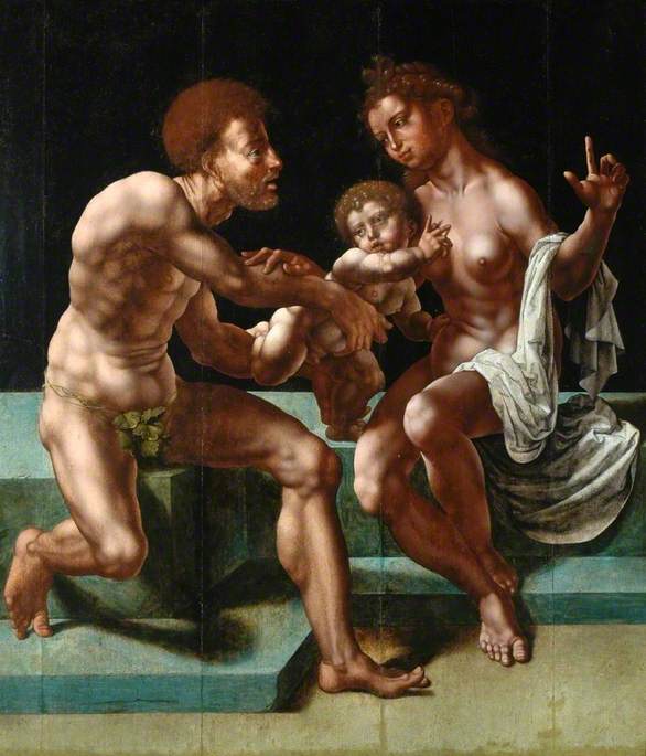 Cybèle implora Saturne säästämään hänen lastaan - Jan Gossaert
