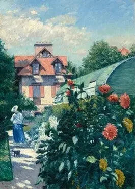 Dahlia, Petit Gennevilliersin puutarha - Gustave Caillebotte