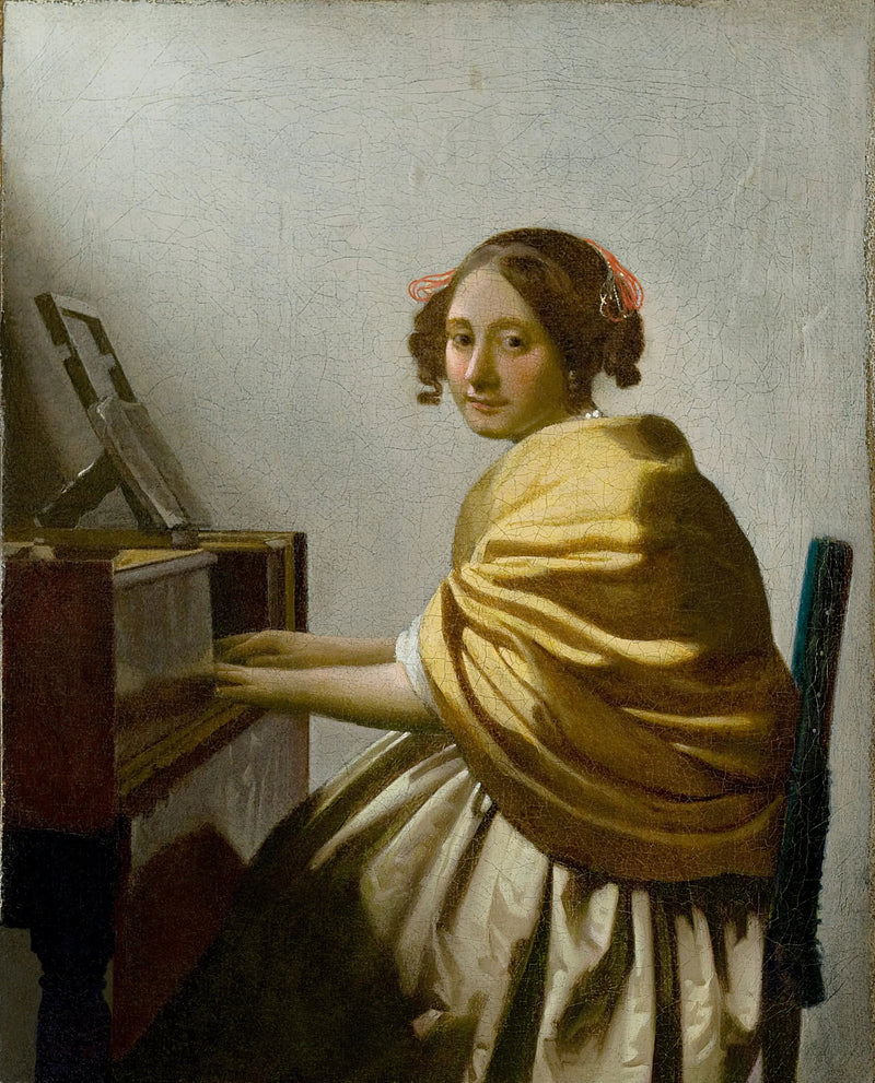 Neito istuu virginalilla - Johannes Vermeer