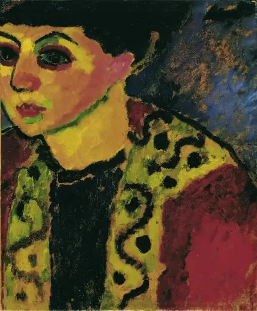Dame sinisellä taustalla - Alexej von Jawlensky