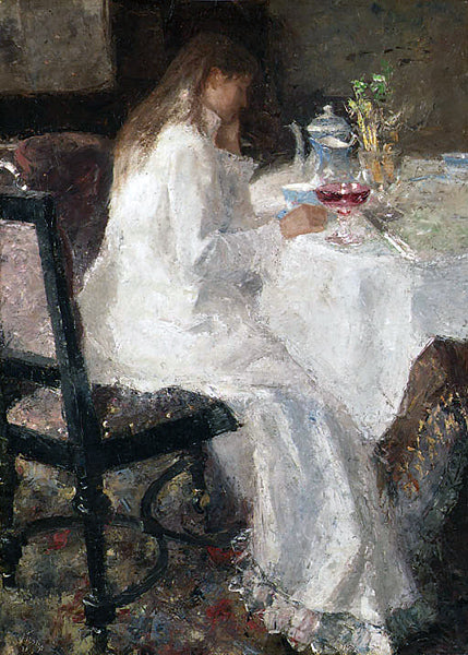 Nainen valkoisissa - Jan Toorop