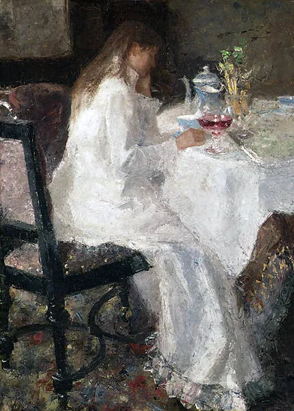 Nainen valkoisissa - Jan Toorop