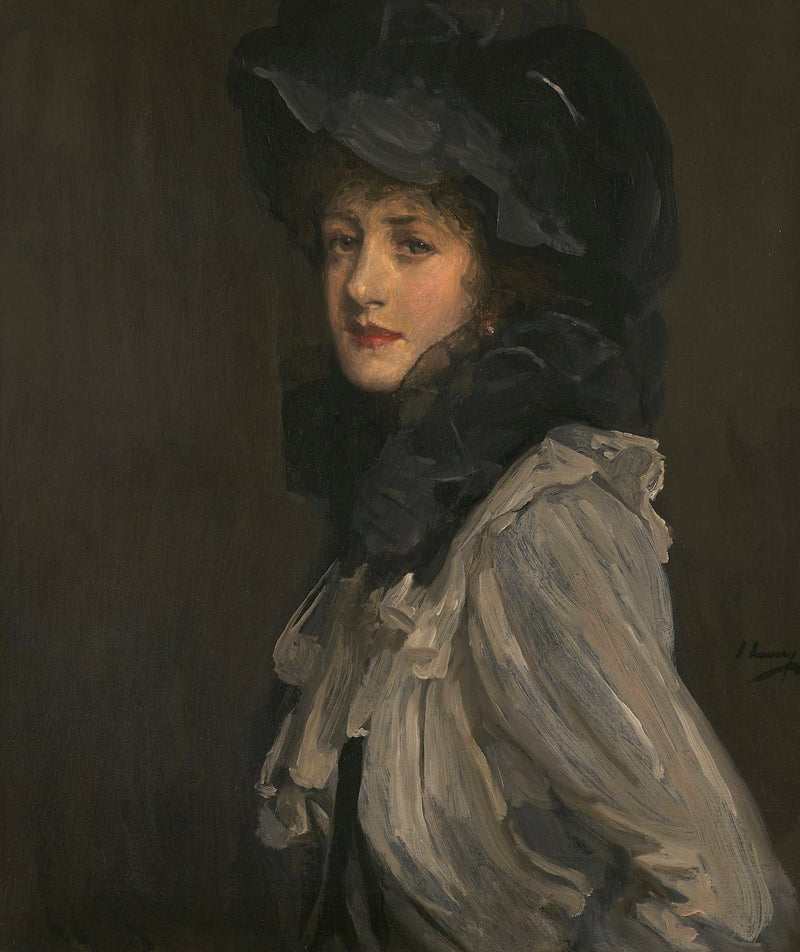 Nainen harmaassa ja mustassa - John Lavery