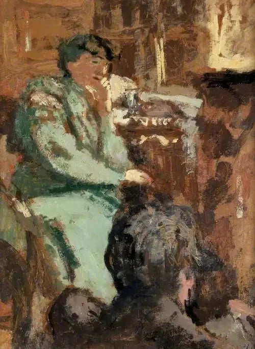 Dame en vert - Édouard Vuillard