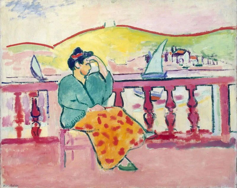 Nainen terassilla - Henri Matisse