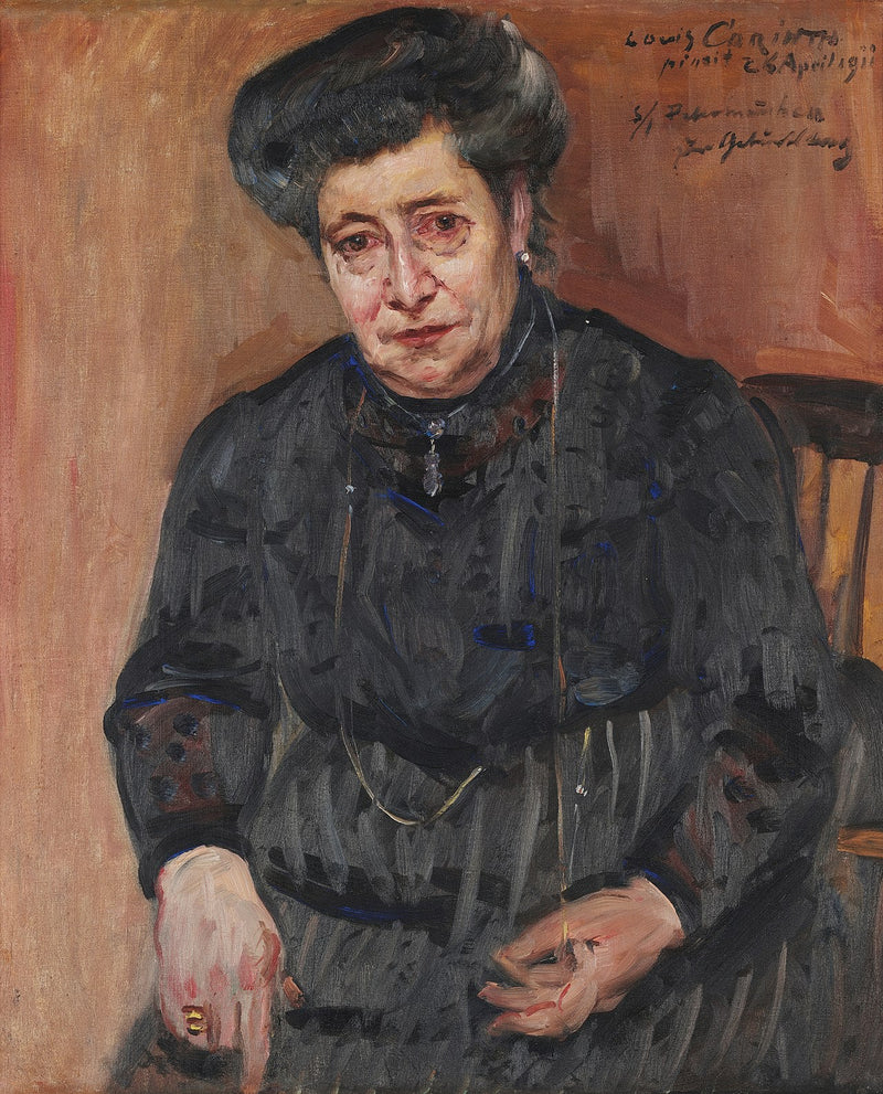 Damenportrét (Taiteilijan anopin muotokuva) - Lovis Corinth