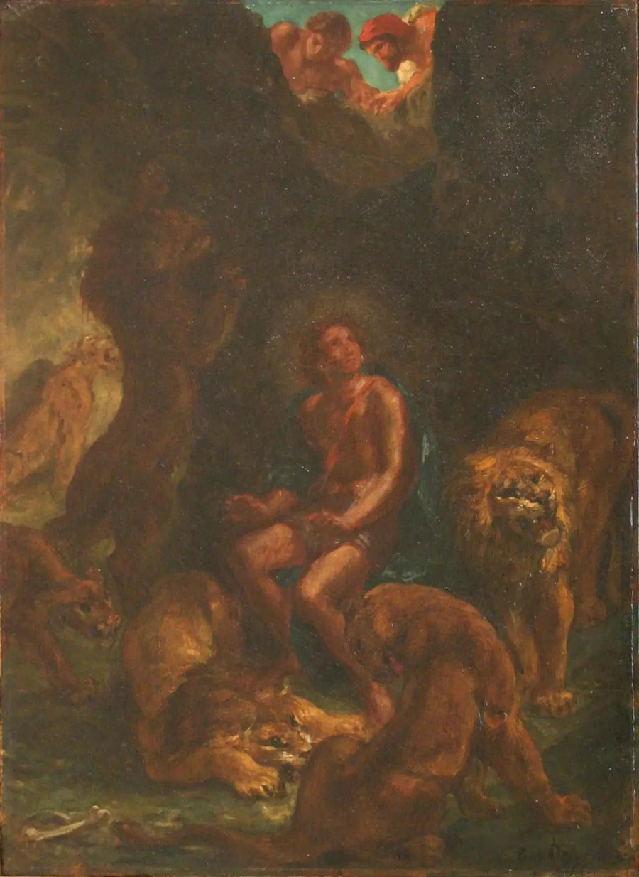 Daniel leijonien kuopassa - Eugène Delacroix